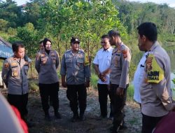 Antisipasi Karhutla, Kapolres Kampar Cek Kesiapan Embung di Desa Koto Tibun