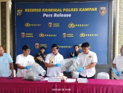 Polres Kampar Tangkap Pria Pembakar Lahan di Suaka Margasatwa Rimba Baling