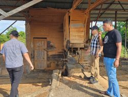 Cegah Ilegal Logging, Satreskrim Polres Kampar Patroli Sawmill di Kecamatan Salo
