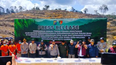 Polda Riau Tangani 21 Kasus Perambahan Hutan di 2025, Irjen Hery Heryawan Tegaskan Perang Melawan Kejahatan Lingkungan