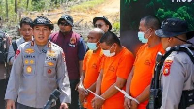 Tersangka Perambah Hutan di Kampar, Terancam 10 Tahun Penjara dan Denda Rp7,5 Miliar